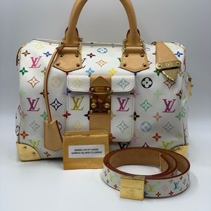 LV Multicolore Speedy And Belt